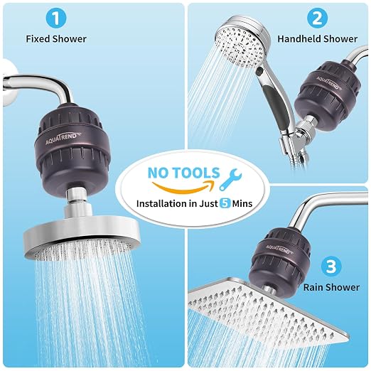 25 Stage Shower Head Filter for Hard Water, Shower Water Filter for Removing - Image 2