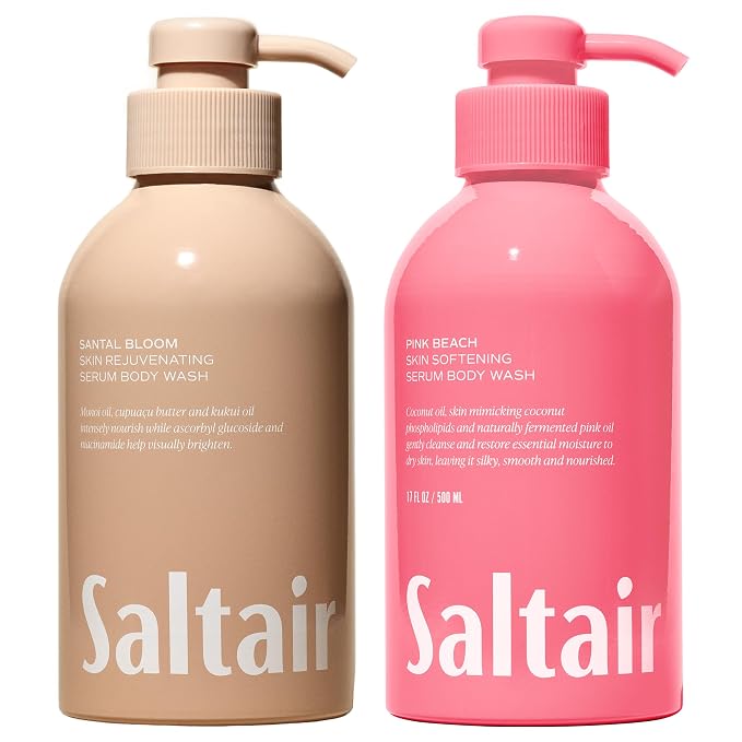 Saltair Body Wash, Signature Scents 2-Pack. Moisturizing Body Cleanser by Saltair