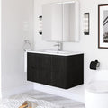 36-Inch Bathroom Vanity with Sink, Modern Wall Mounted Floating Bathroom Vanity by Staykiwi