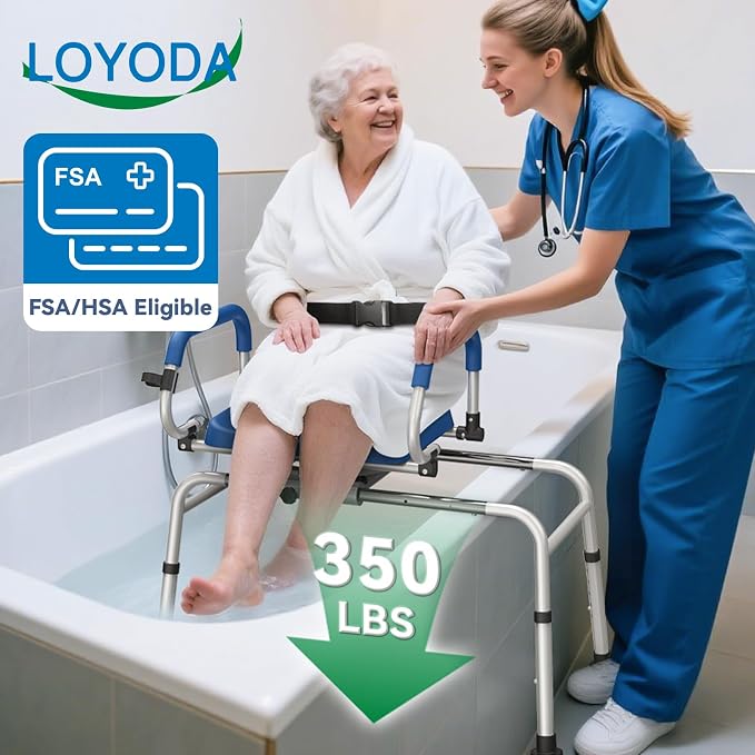 FSA/HSA Eligible Sliding Shower Chair Tub Transfer Bench - Image 2