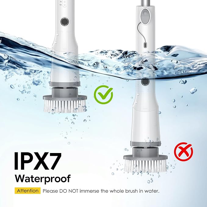 Electric Spin Scrubber, 2025 New Cordless Cleaning Brush, Shower Cleaning Brush - Image 4