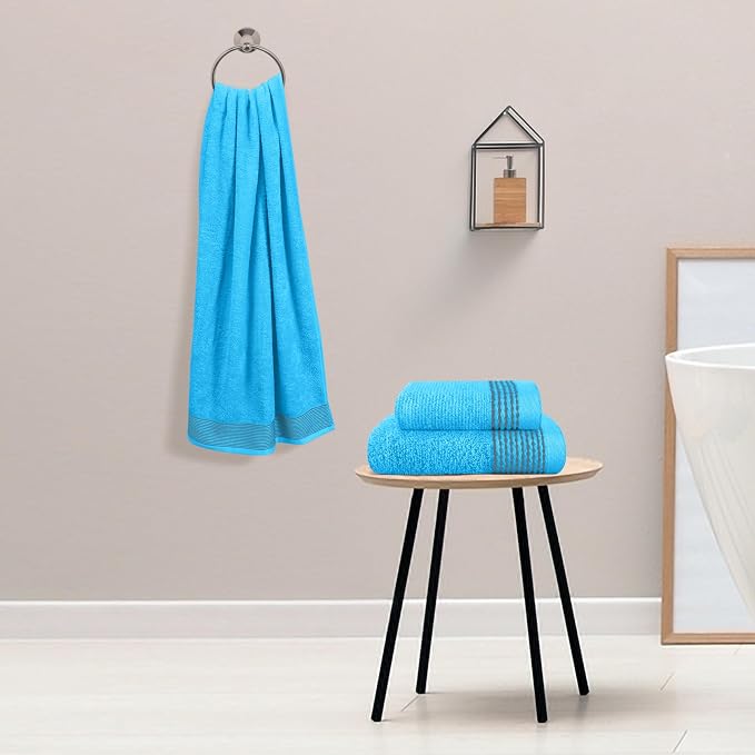 Belizzi Home Ultra Soft 3 Pack Cotton Towel Set, Contains a Bath Towel 28x55 - Image 3