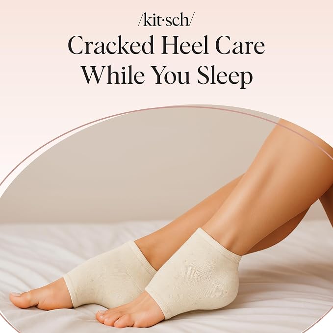 Kitsch Moisturizing Socks for Cracked Heel Treatment – Reusable Spa Socks for - Image 8