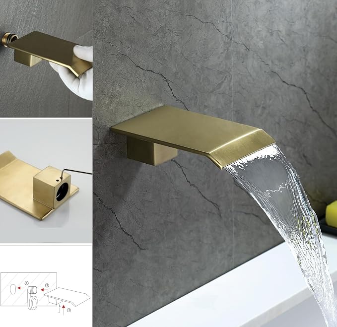 JOYWELL Bathroom Shower Faucets sets Complete Brushed Gold Bath tub Shower - Image 6