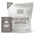 Super Fresh Shower Wipes Large Sandalwood Body Wipes by SuperFreshCo