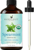 Handcraft Blends Organic Spearmint Essential Oil – 1 Fl Oz – 100% Pure and by HandcraftBlends