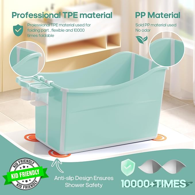 Collapsible Baby Bathtub Foldable Bathtub - Image 3