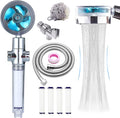 High Pressure Shower Heads, Handheld Turbo Fan Shower, Hydro Jet Shower Head by CWPW