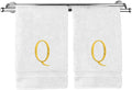 Monogrammed Hand Towel, Personalized Initial Gift, Extra Absorbent 100% Turkish by BareCotton