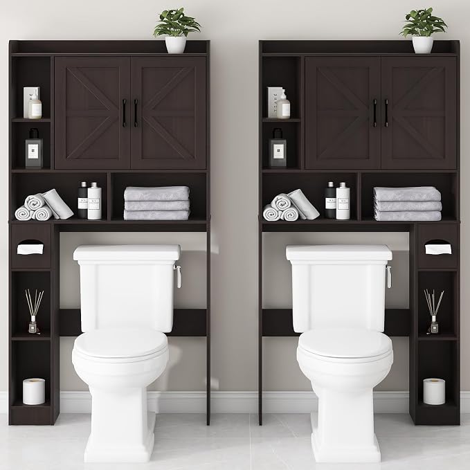 Vabches Over The Toilet Storage Cabinet, Farmhouse Storage Cabinet Over Toilet - Image 4