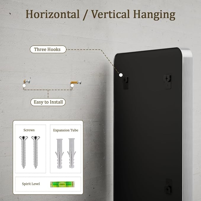 VooBang Bathroom Mirror 30x56 inch, Modern Bathroom Vanity Mirror - Image 4