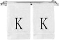 Monogrammed Hand Towel, Personalized Initial Gift, Extra Absorbent 100% Turkish by BareCotton