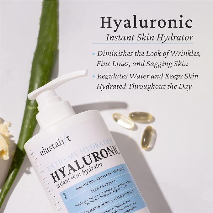 Elastalift Collagen Body Cream + Hyaluronic Acid Lotion Skin Care Set, Anti - Image 8