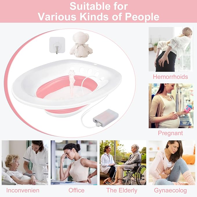Electric Sitz Bath, Sitz Bath for Hemorrhoids, Sitz Bath for Toilet Seat - Image 7