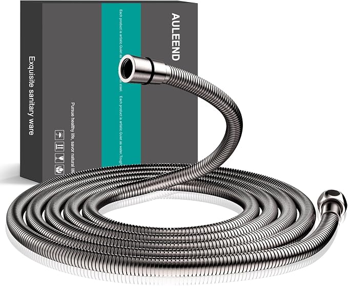 AULEEND，118 inch，encrypted shower hose 304 stainless steel metal by AULEEND