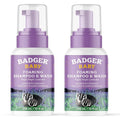 Badger Foaming Baby Shampoo and Body Wash, Gentle Organic Baby Wash w/Mild by Badger