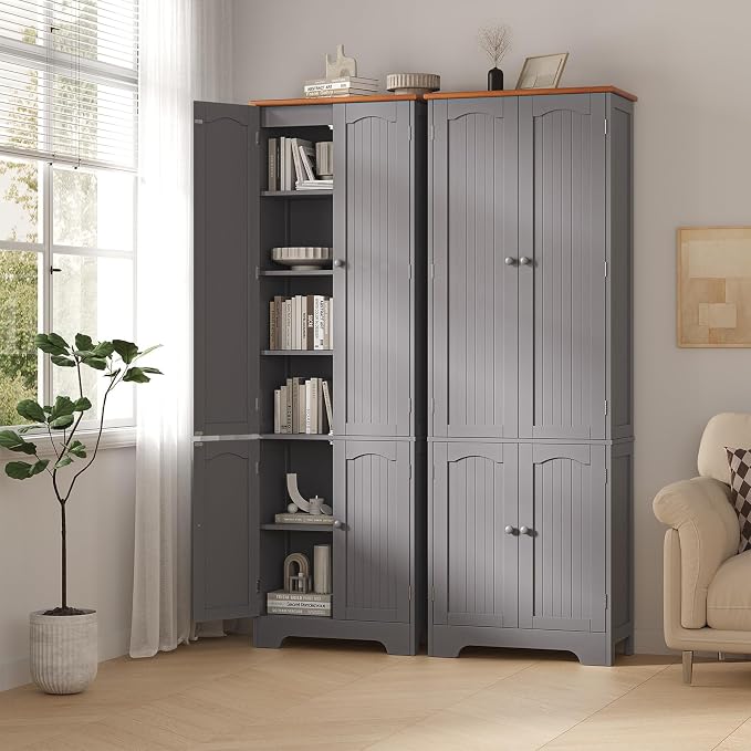 4 Door Pantry -72.2'' Kitchen Cabinet - Image 7