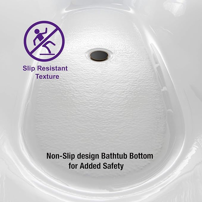 WOODBRIDGE 59" Acrylic Freestanding Bathtub Contemporary Soaking Tub, B0014 ORB - Image 9