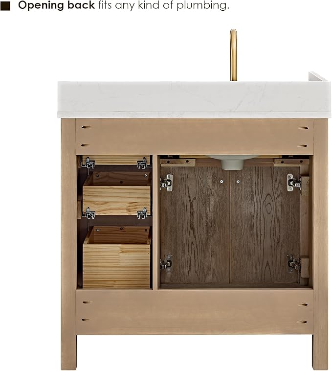 ALTAIR 36 Bathroom Vanity with Sink Mordern Freestanding Single Vanities Large - Image 8