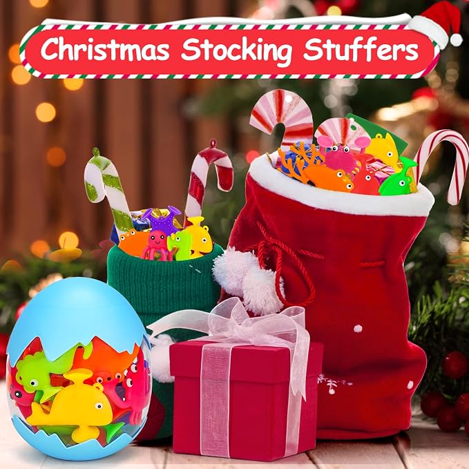 Toddler Suction Cup Bath Toys, Ocean Animal Bath Toys - Image 3