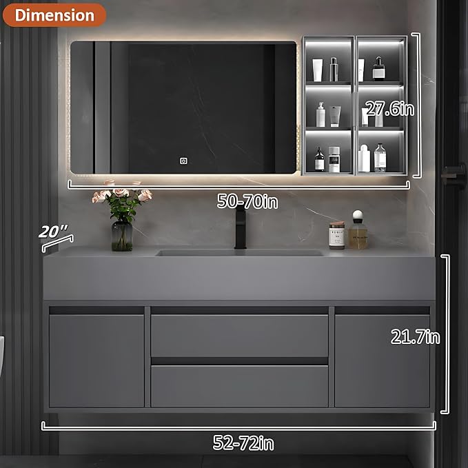 88IN Wood Bathroom Cabinet - Image 2