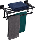 KOKOSIRI Bath Towel Rack with Double Towel Bars 16-Inch Bathroom Towel Shelves by KOKOSIRI