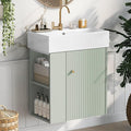 Merax 20" Green Bathroom Vanity, Wall Mounted Floating Vanity by Merax