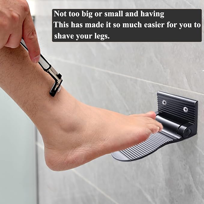 Shower Foot Rest, Shaving & Washing Foot Rest, Heavy Duty Aluminum Alloy - Image 3