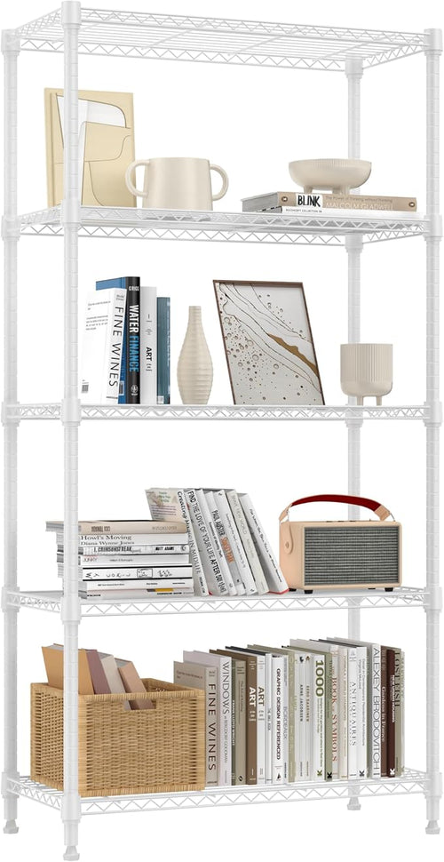 1250 lbs 5 Tier Shelf Metal Storage Shelves Wire Rack Closet Organizers by MEIGAOPLASTICANDMETALHKCOLIMITED