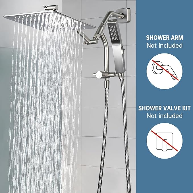 G-Promise All Metal 10 Inches Rain Shower Head - Image 3