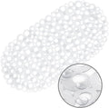WELTRXE Oval Bathtub Mat Non Slip, Shower Mat by WELTRXE