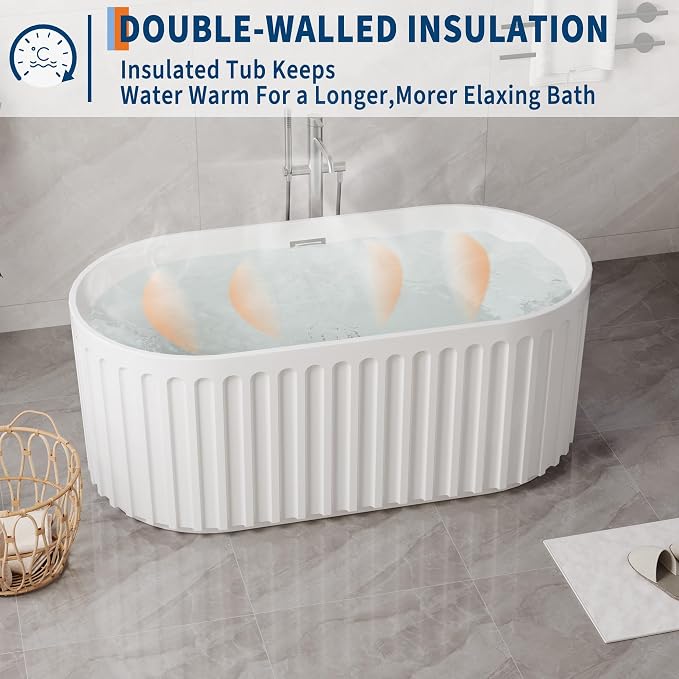 59-in Freestanding Bathtub - Image 6