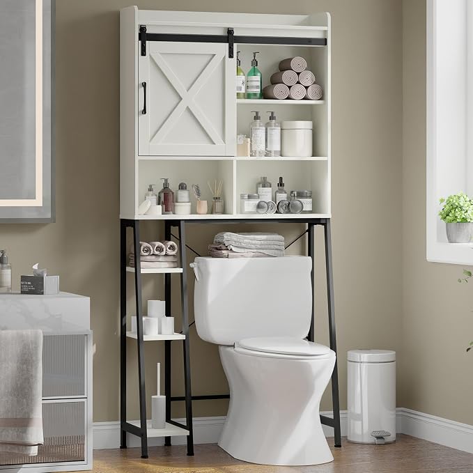 Vabches Over The Toilet Storage Cabinet, Farmhouse Storage Cabinet Over Toilet by Vabches