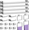 20-Piece Brushed Nickel Bathroom Accessories Set – 23.6" Towel Bar, Towel Ring by PNWNNHInc