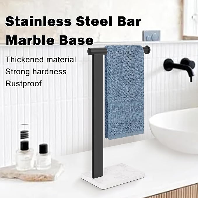 Stainless Steel L-Shaped Hand Towel Holder, SUS304 Bathroom Towel Rack - Image 6