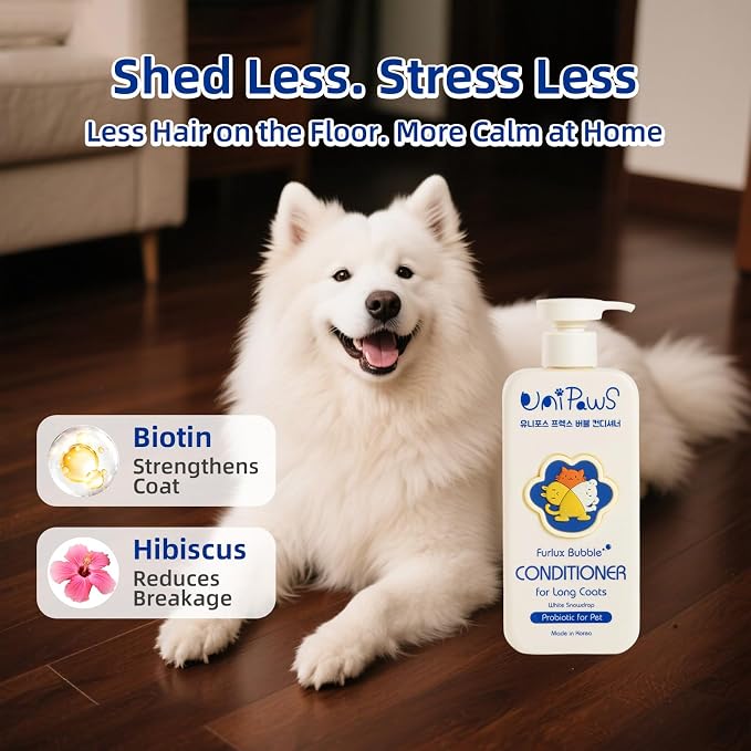 Unipaws Biotin Long-Haired Dog Conditioner – Volumizing, Anti-Shedding - Image 3