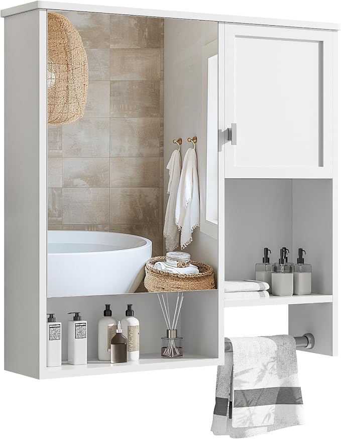 Bathroom Medicine Cabinet, Wall Mounted Bathroom Storage Cabinet by Virubi