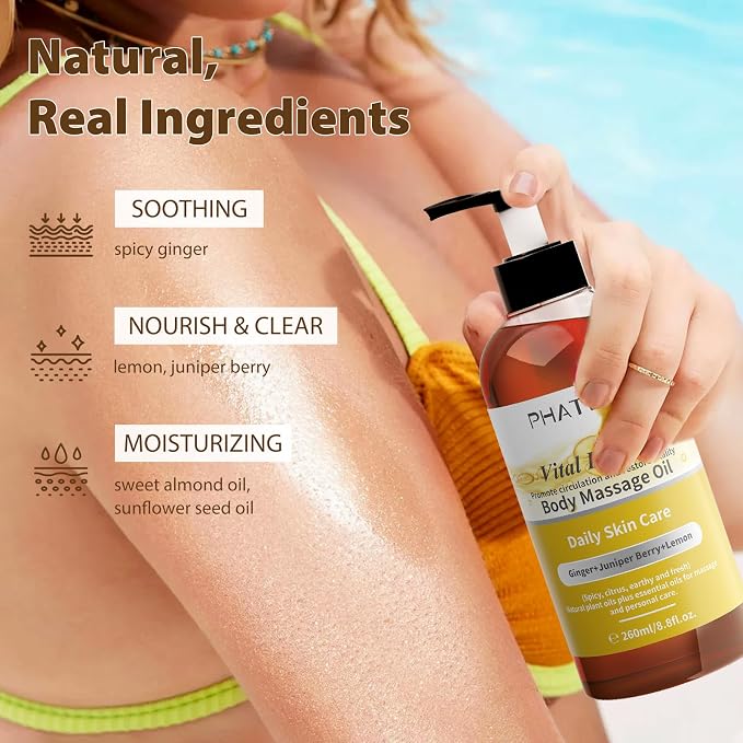 PHATOIL Ginger Oil Ginger Body Massage Oil - Image 4