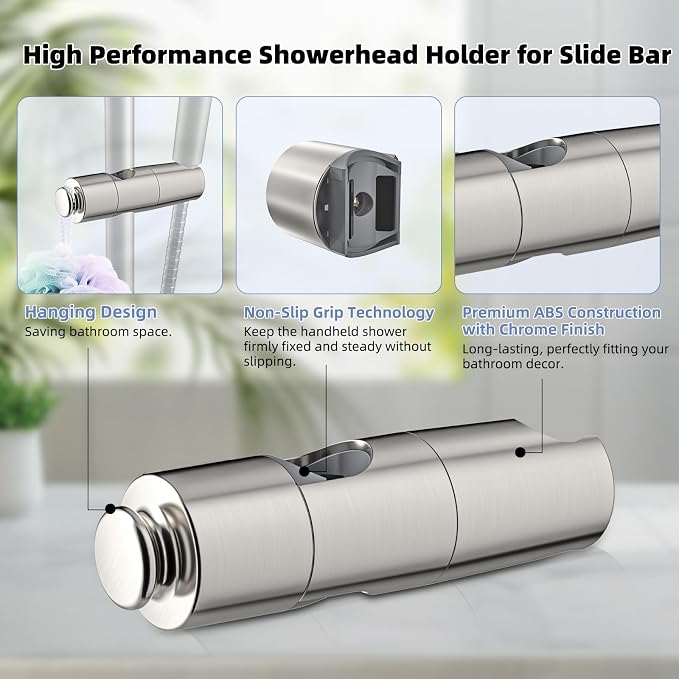 Hibbent Adjustable Shower Head Holder - Image 4