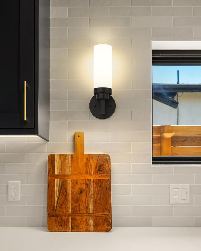 Emak Modern Wall Sconce Set of 2, Farmhouse Wall Lamp - Image 6