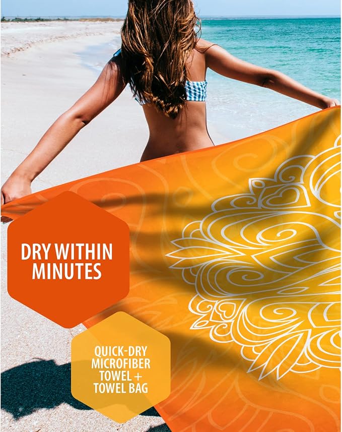 VENTURE 4TH Microfiber Beach Towel: Quick-Dry, Sandproof and Lightweight - Image 2