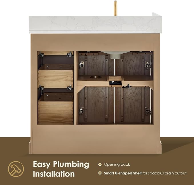 ALTAIR 36 Bathroom Vanity with Sink Mordern Freestanding Single Vanities - Image 9