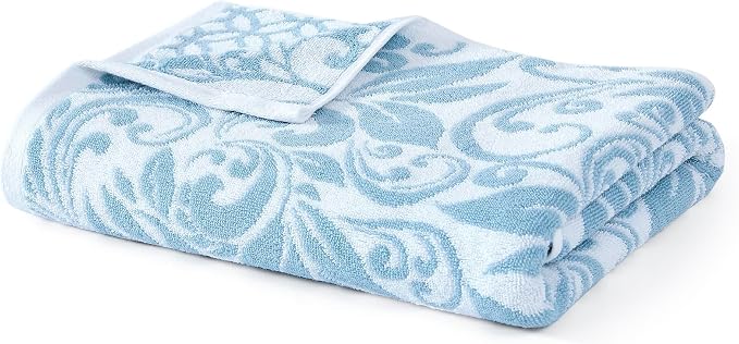 Modern Threads Trefoil Filigree 6-Piece 100% Cotton Towel Set – Reversible Yarn - Image 6