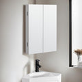 eclife 24" Bathroom Corner Medicine Cabinet W/Mirror, Double Doors Bathroom by eclife