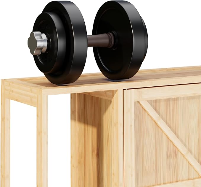 Bamboo Over The Toilet Storage, Above Toilet Organizer Storage Shelf Stand - Image 6