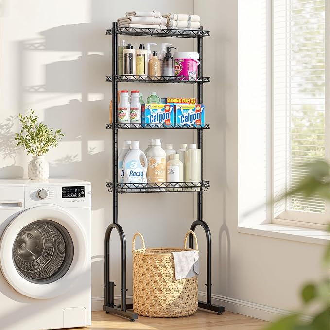 EAGMAK Over The Toilet Storage Rack, 4-Tier Bathroom Organizer - Image 2