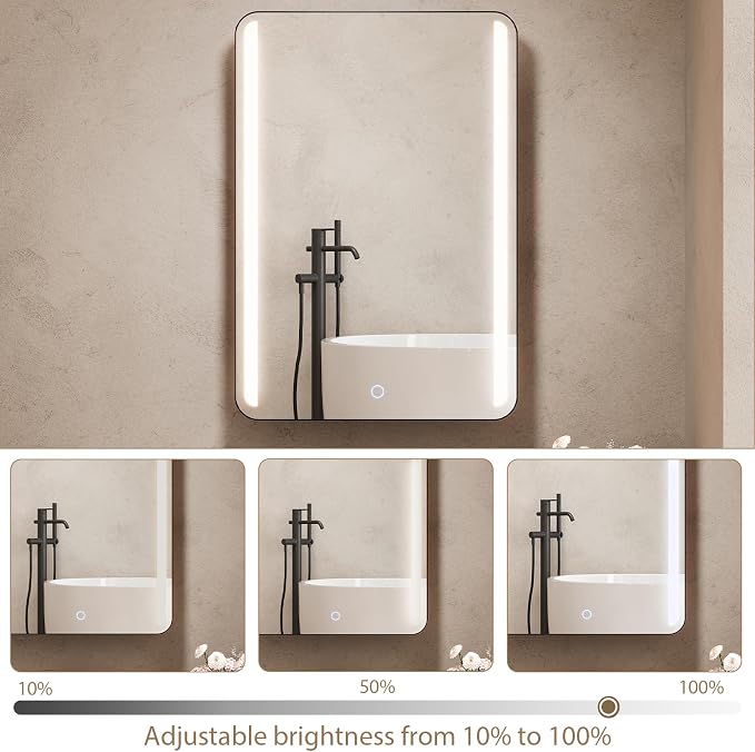 18x26 Inch LED Lighted Medicine Cabinet - Image 6