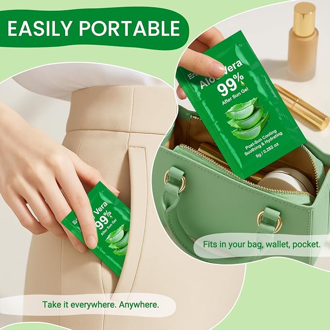 Erinde 120 Pack Aloe Vera Gel for Face, Hair & Body, 99% Pure Aloe Vera Gel for - Image 6