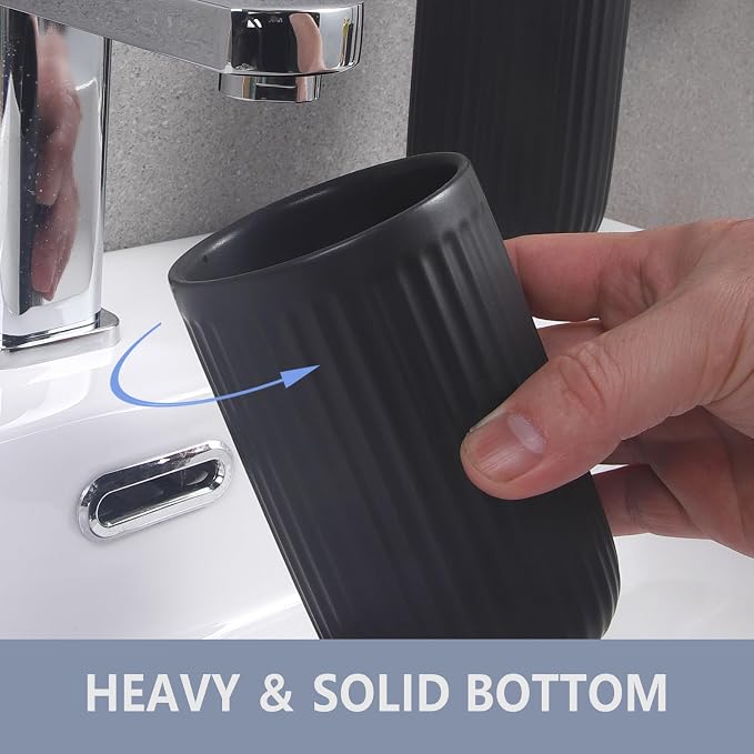 Matte Black Toothbrush Holders for Bathrooms - Image 3