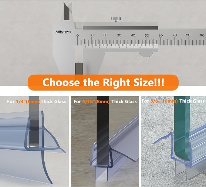 Frameless Shower Door Bottom Seal - Image 5